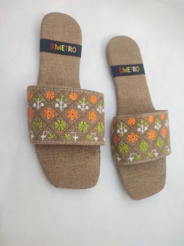 MM36-HAND EMBOIDERED SLIDES