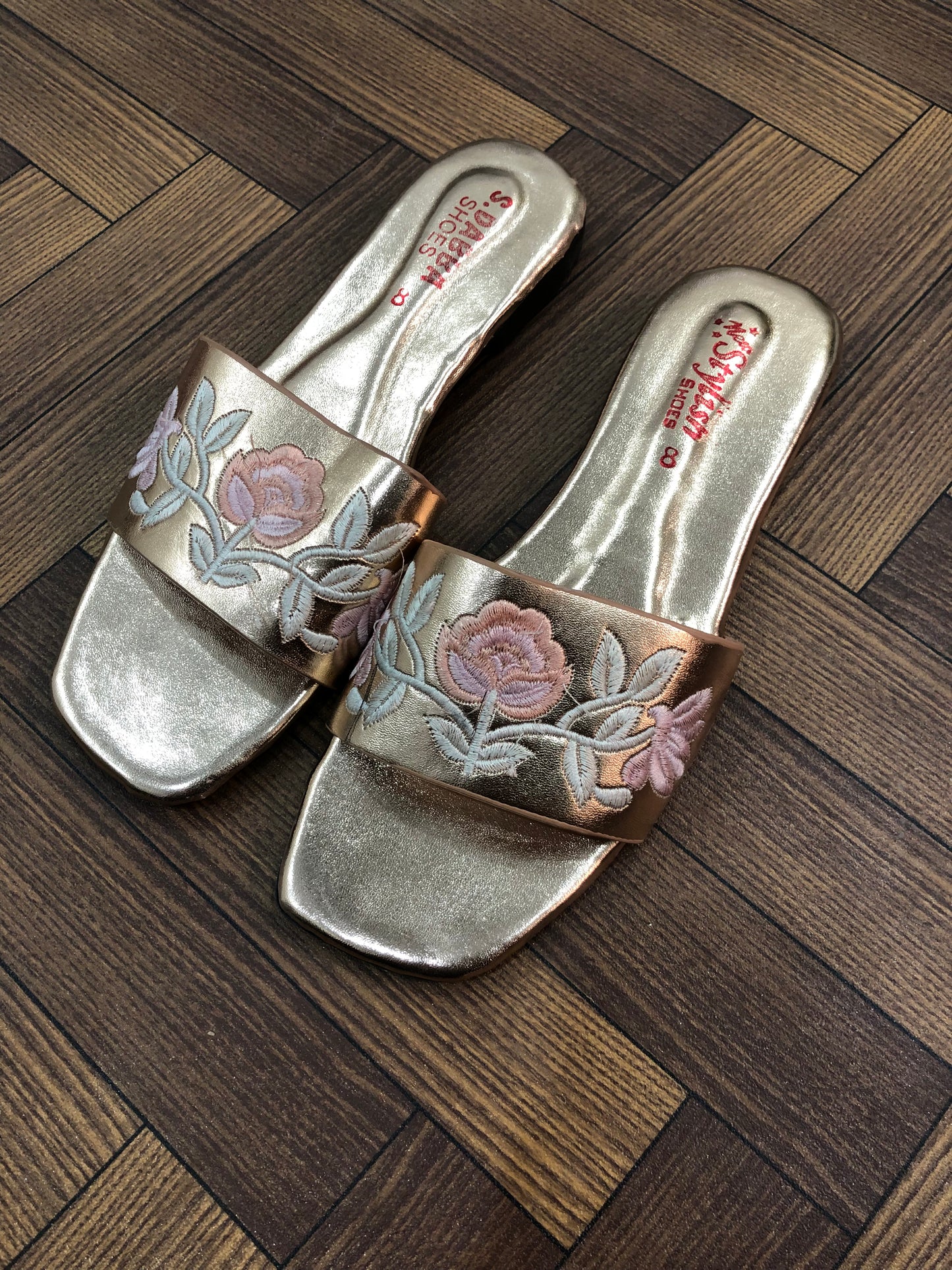 MM464-EMBROIDERED SLIDES