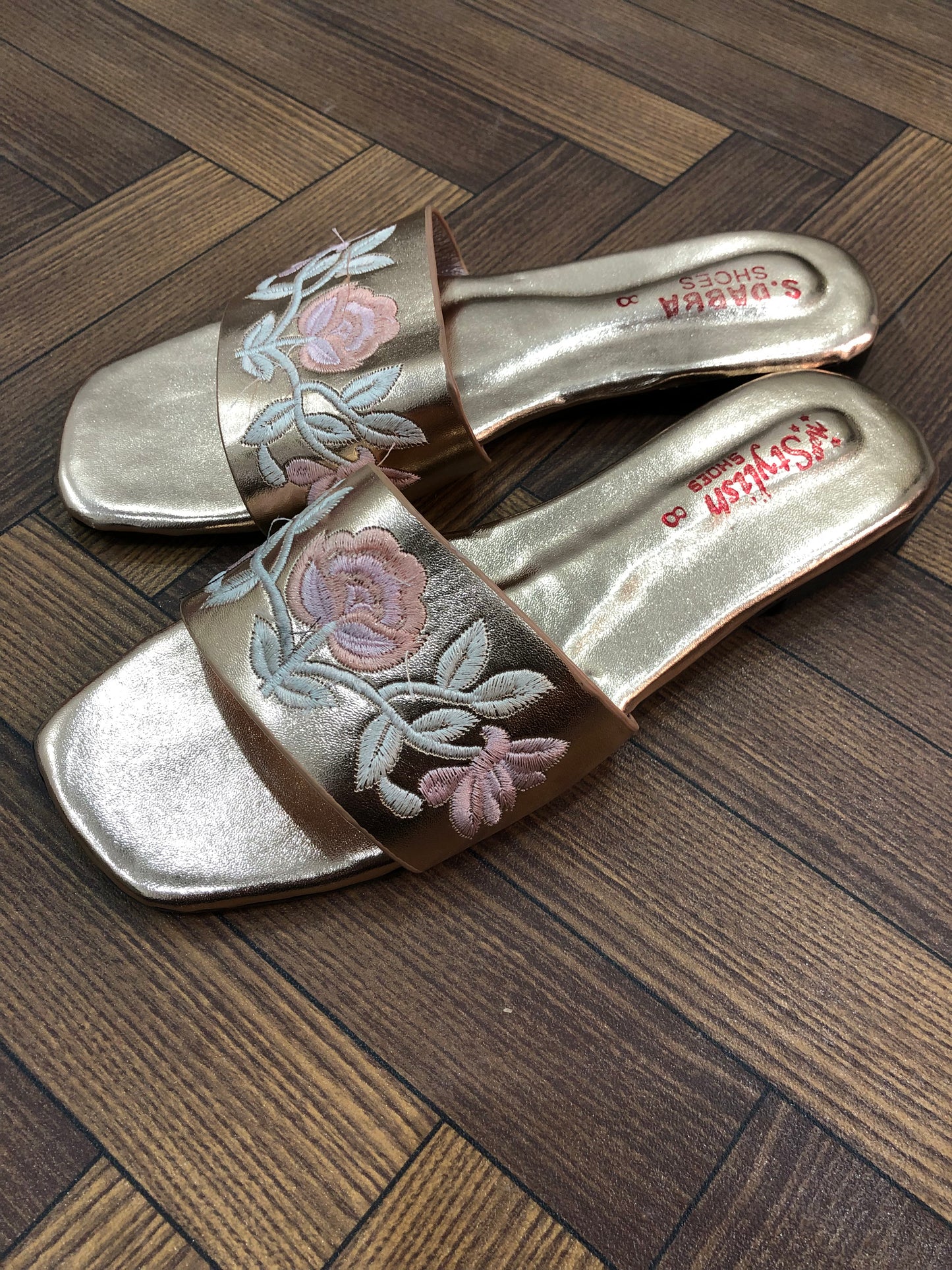 MM464-EMBROIDERED SLIDES
