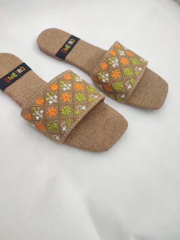 MM36-HAND EMBOIDERED SLIDES